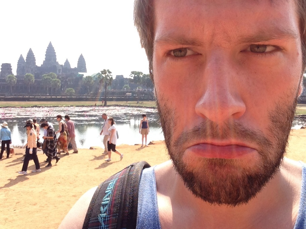 Feb '13 - Angkor Wat, Cambodia... Miserable face no. 6